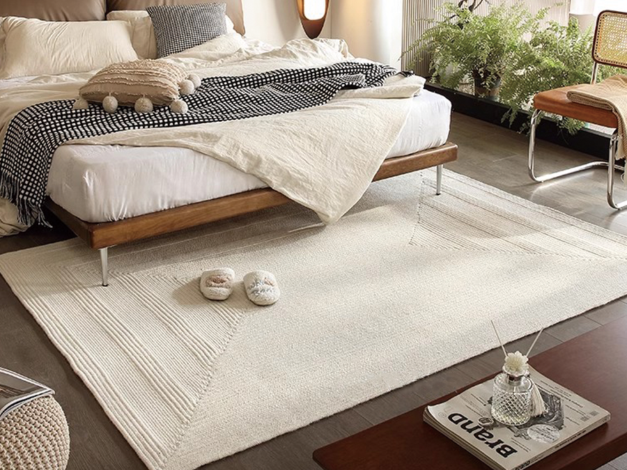 How to clean braided area rug at home ?