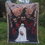 Halloween Ghost & Pumpkin Witch Jacquard Tapestry | Spooky Season Wall Hanging