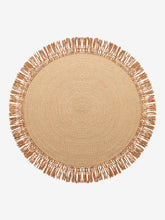 Runder Juteteppich Hellbraun
