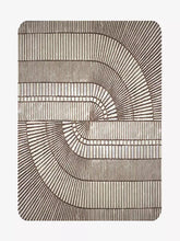 Mirres Brown Stripes Area Rug