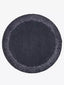 Belace Round Black Rug