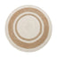 Round area jute rug