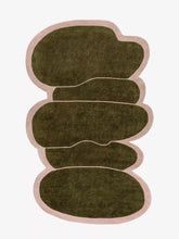 Olive odd shaped rugs