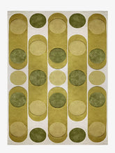 Green geometric rug