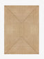 Rectangular woven jute rug - Houseoon