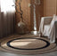 Round Braided Natural Grass Rug | 200cm Diameter, Jute & Cotton Hand Woven Rug, Boho Wabi-Sabi Home Decor - Houseoon