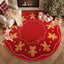Round Christmas Area Rug | Custom Size & Material Available, Xmas Home Decor Carpet - Houseoon