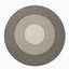 Round mixed color wool carpet Rug
