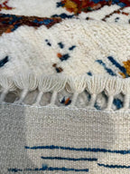 Hand‑Knotted Wool Art Rug | Stag with Globe Motif