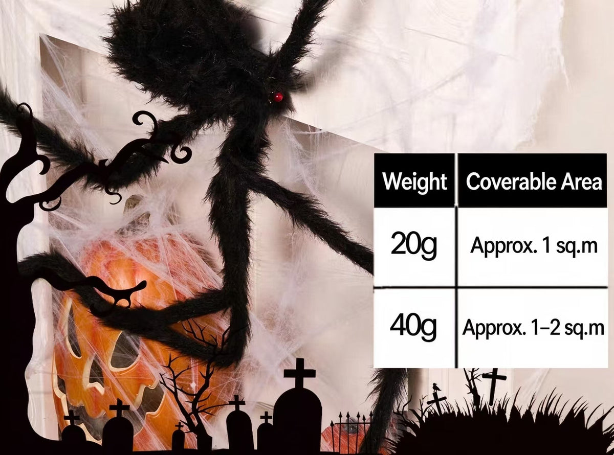 Stretch Cotton Spider Web Halloween Decor