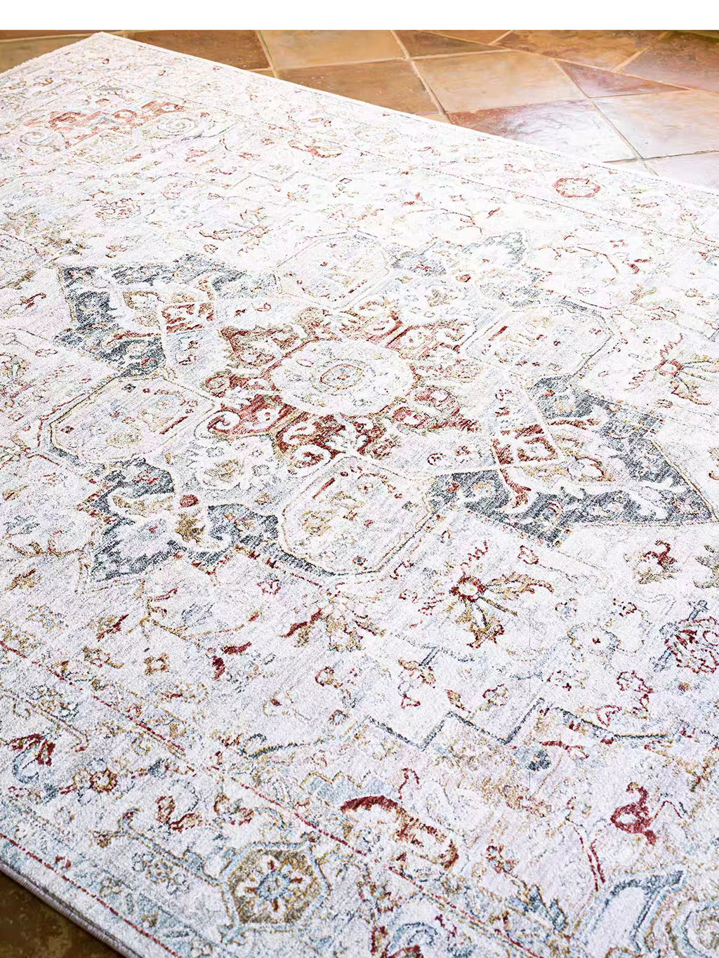 3D Micro-Carved Vintage Wilton Rug