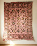 Blush Afghan Hand-Knotted Wool Rug