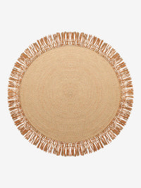 Round Tassels Jute Rug