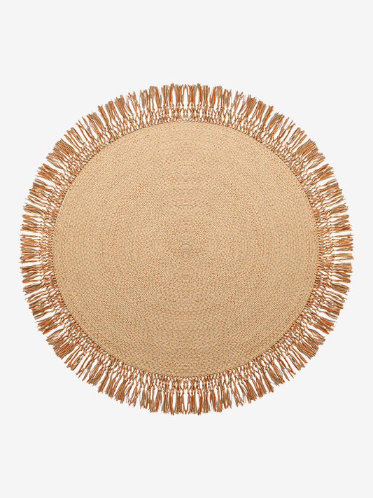 Round Tassels Jute Rug