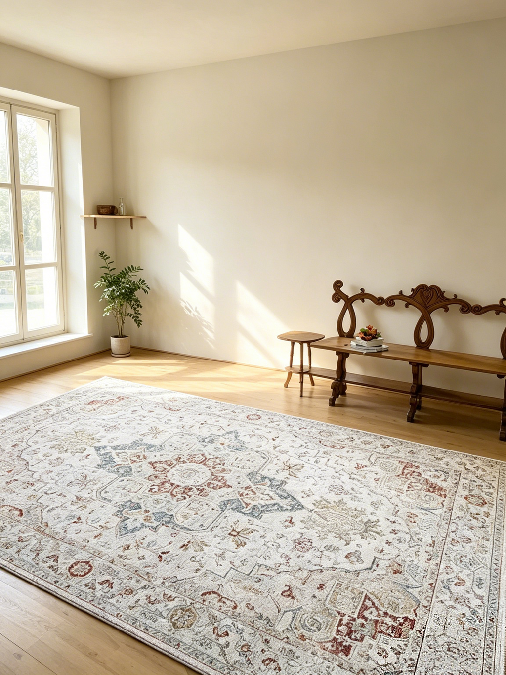 3D Micro-Carved Vintage Wilton Rug
