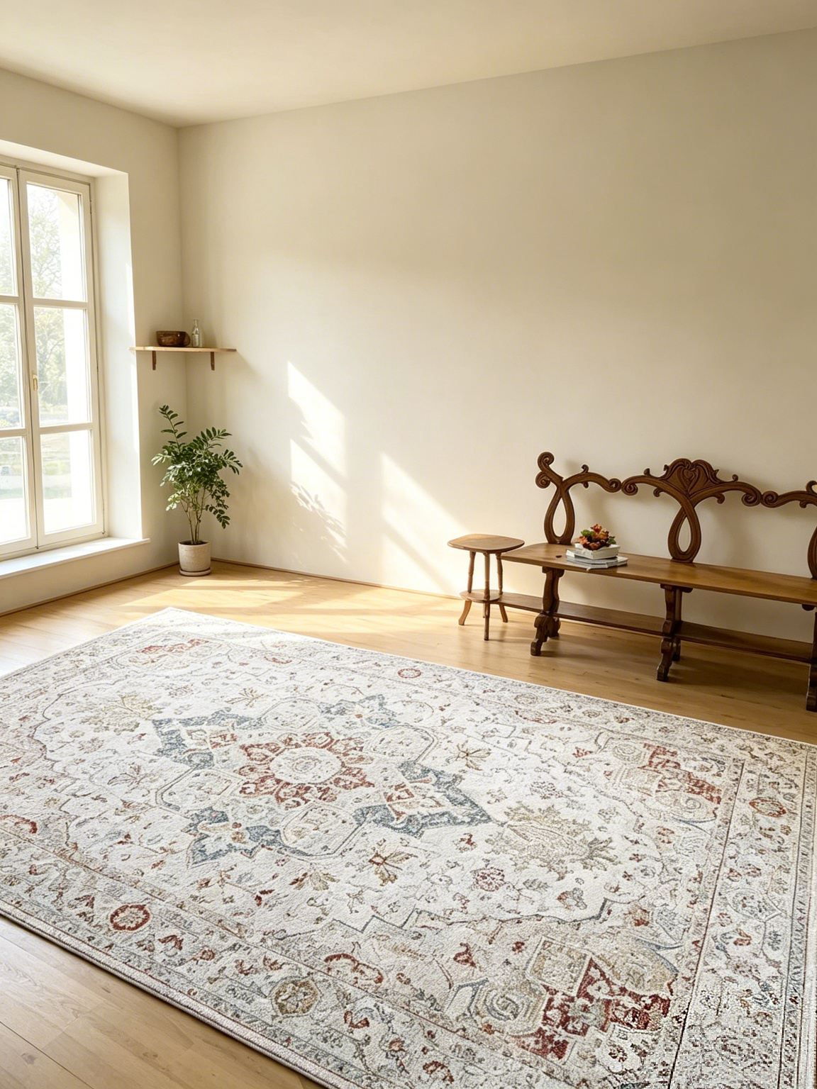 3D Micro-Carved Vintage Wilton Rug