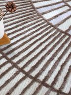 Mirres Brown Stripes Area Rug