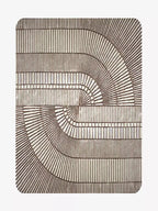 Mirres Brown Stripes Area Rug