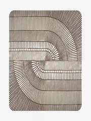 Mirres Brown Stripes Area Rug