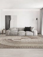 Mirres Brown Stripes Area Rug