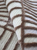 Mirres Brown Stripes Area Rug