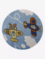 Giselle Cartoon Airplane Design Rug