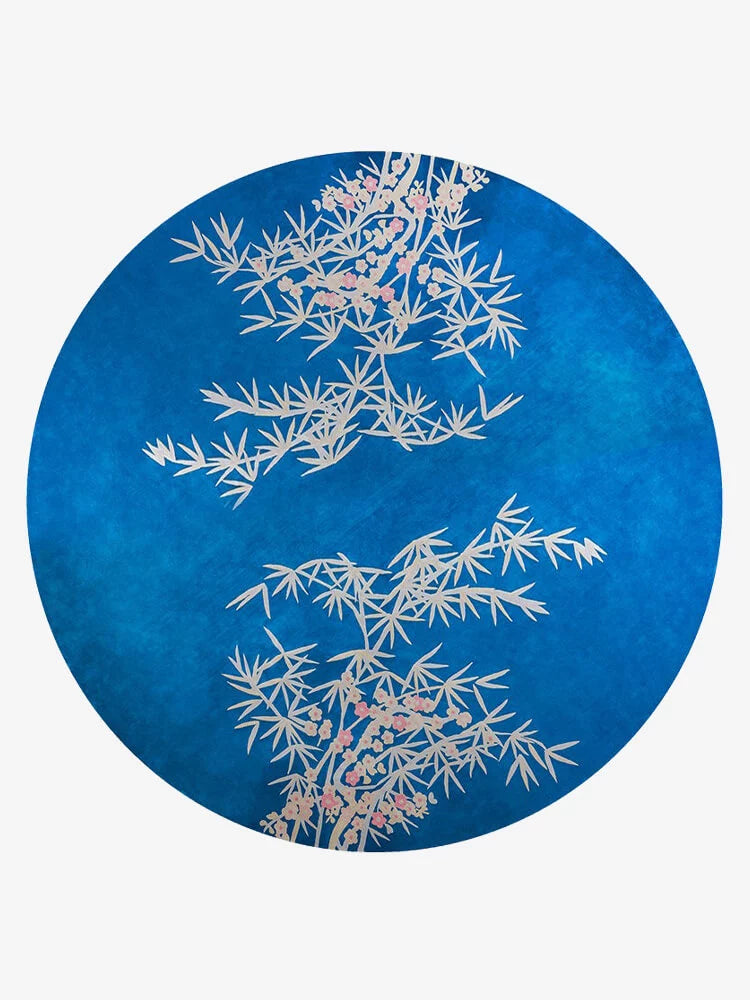 Bamboo Round Oriental Rug