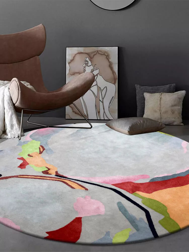 Sophia Round Colorful Rug