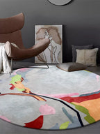 Sophia Round Colorful Rug