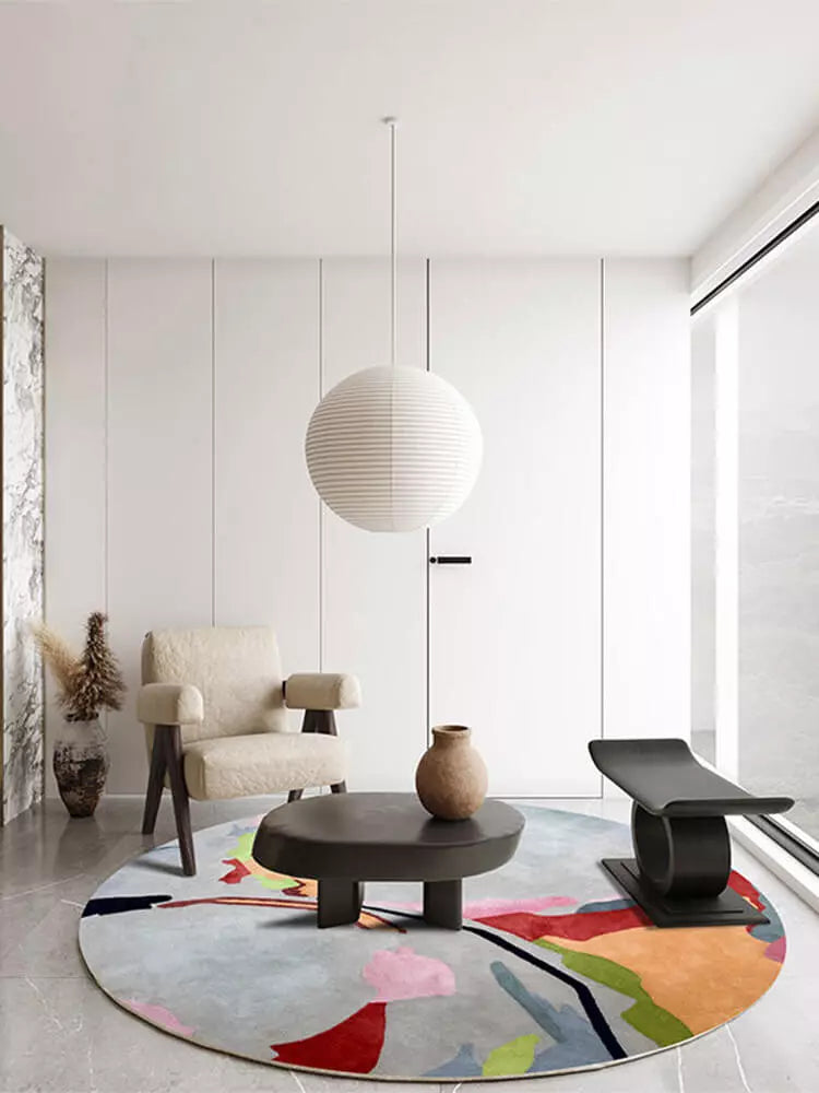 Sophia Round Colorful Rug