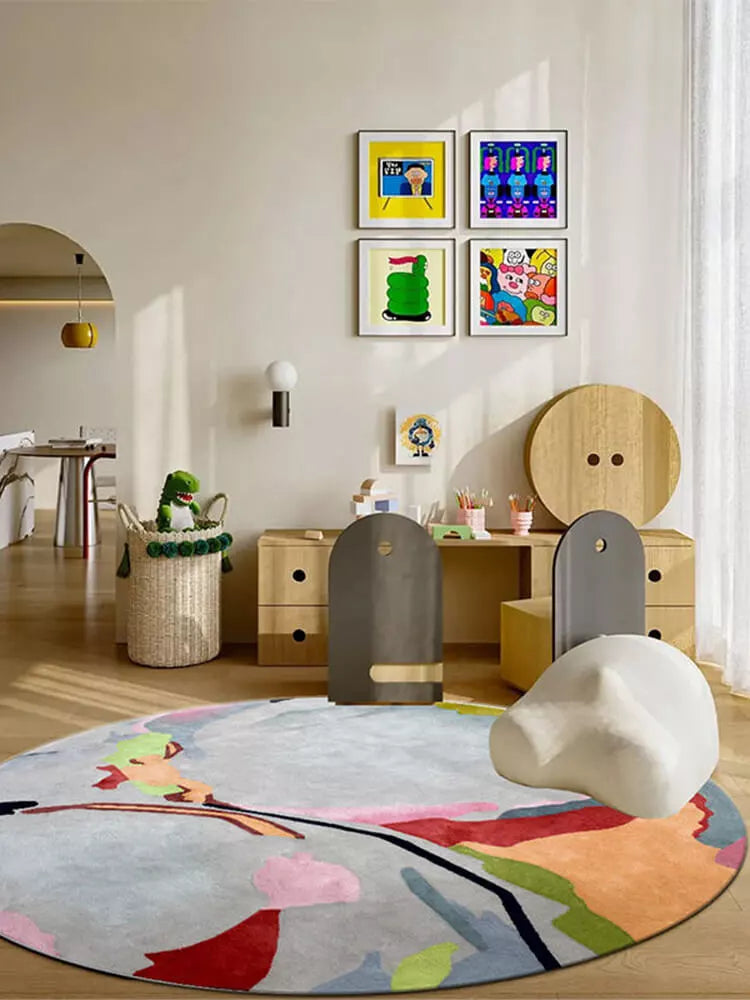 Sophia Round Colorful Rug