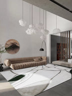 Baboee grey abstract rug