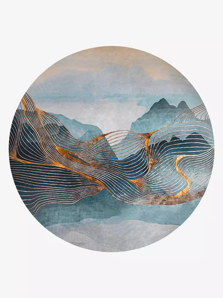 Bridget Abstract Circular Rugs Main image