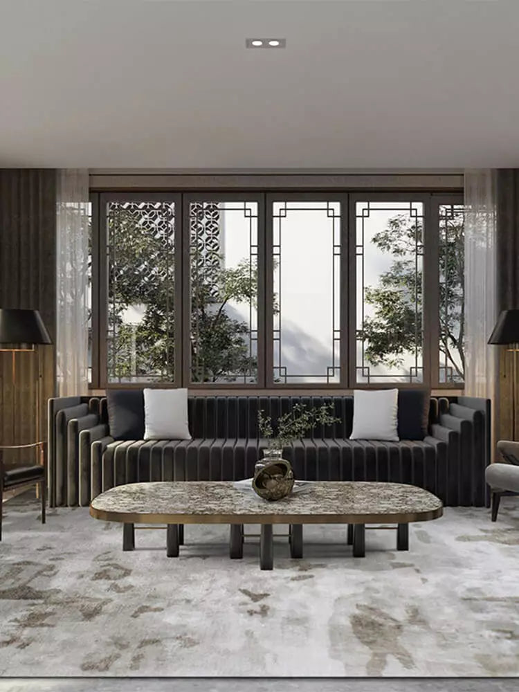 Stain Abstract Handmade Rug