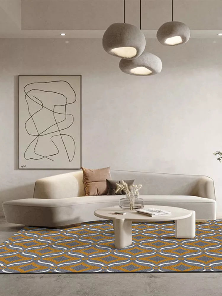 Vinseo Grey Geometric Rugs