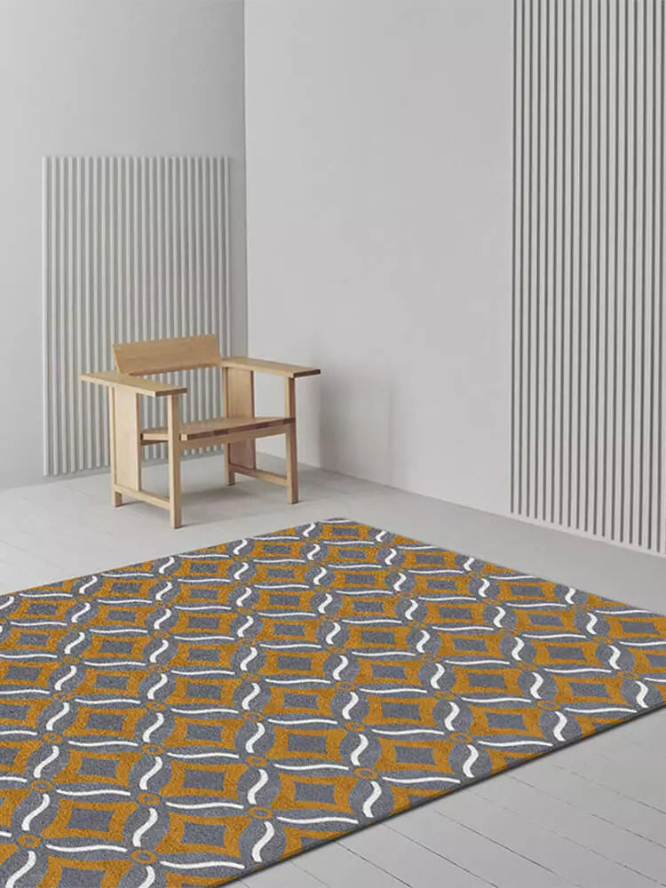 Vinseo Grey Geometric Rugs