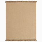 Natural hand braided tassels jute rug