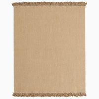 Natural hand braided tassels jute rug