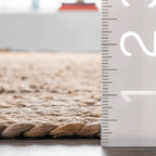 Natural area jute rug