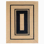 Braided Striped Jute Rug