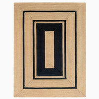 Braided Striped Jute Rug