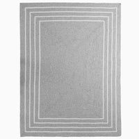 Light Grey Braided Woven Rug