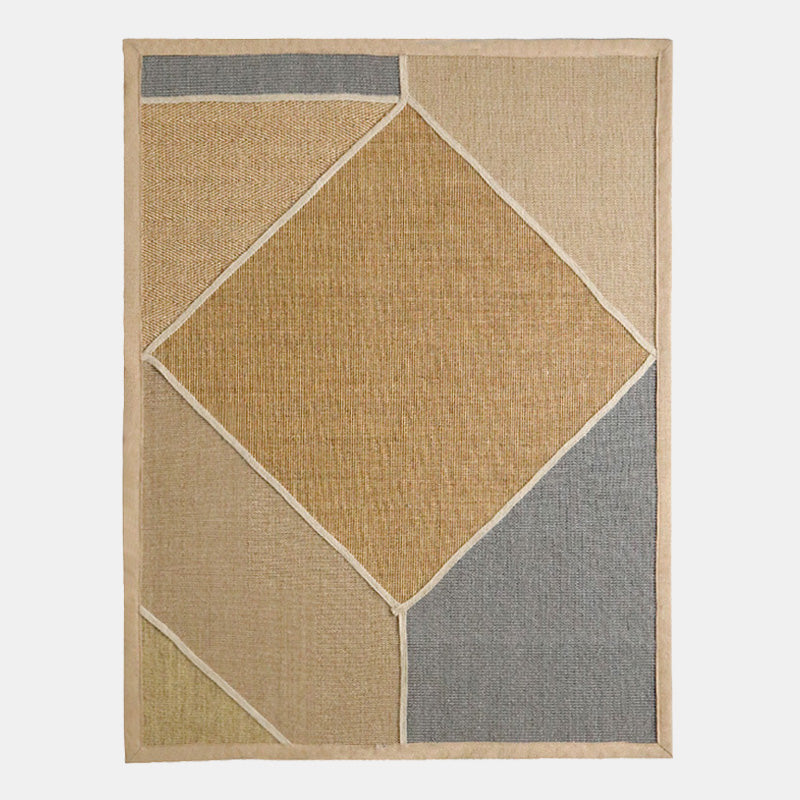 Colourful handmade sisal area rug