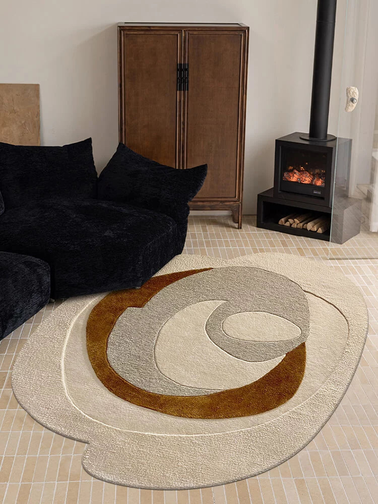Hand Tufted Irregular Shaped Rug