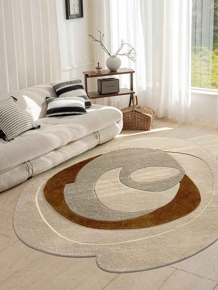 Hand Tufted Irregular Shaped Rug