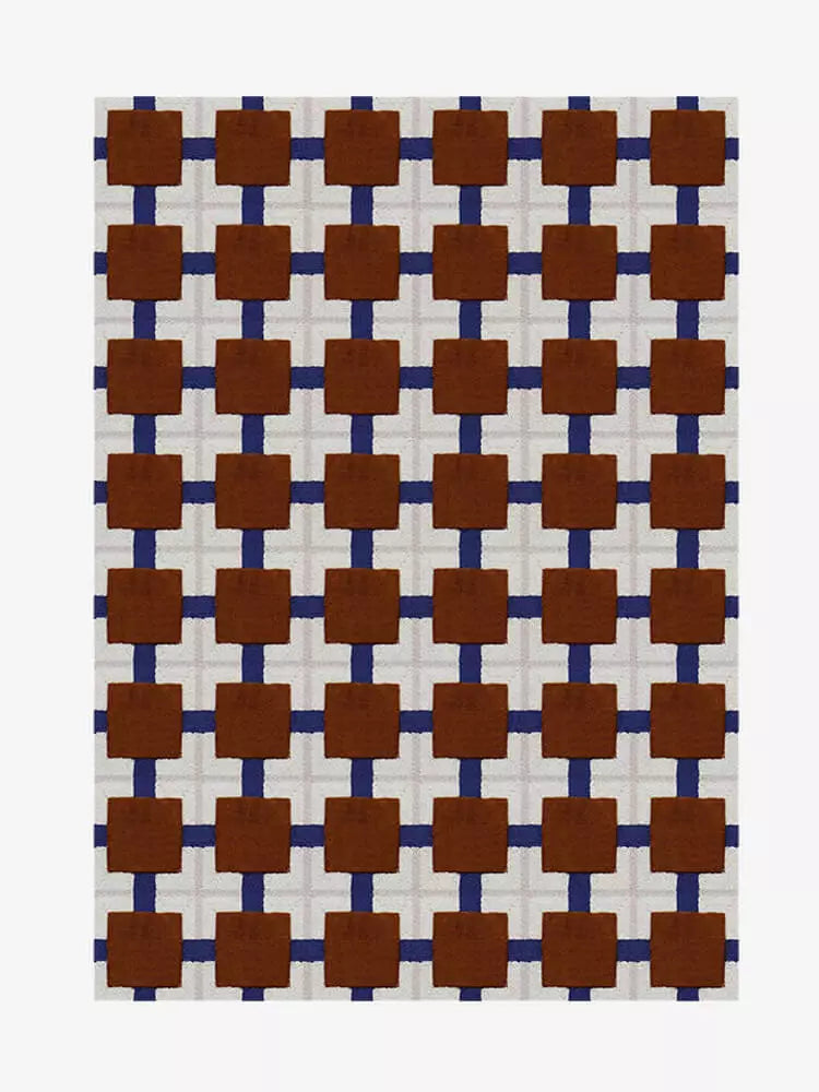 Kroon hand tufted geometric rug Main image