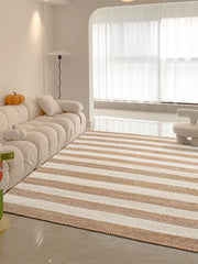 Handwoven Striped Jute Area Rug