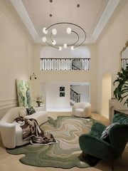 Handmade Olive Wool Area Rug