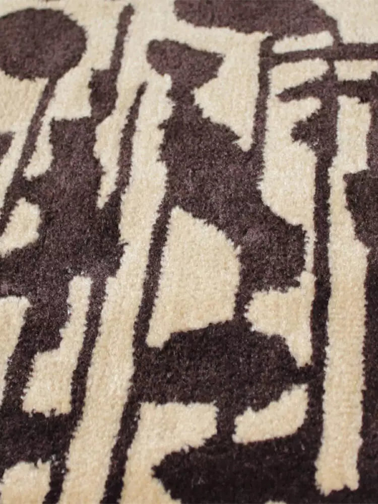 Leopard pattern rug