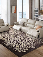 Leopard pattern rug